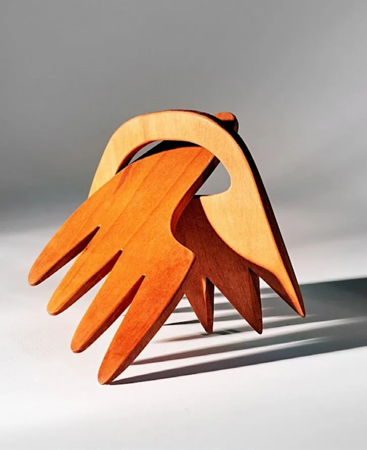 Peigne en bois de poirier, Switzerland Pearwood Comb